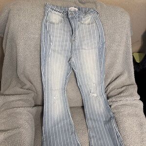 Cello Bell bottom striped Size 3 Jeans